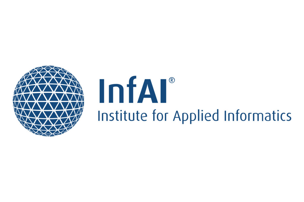 Infai Logo - illustrated globe with letters