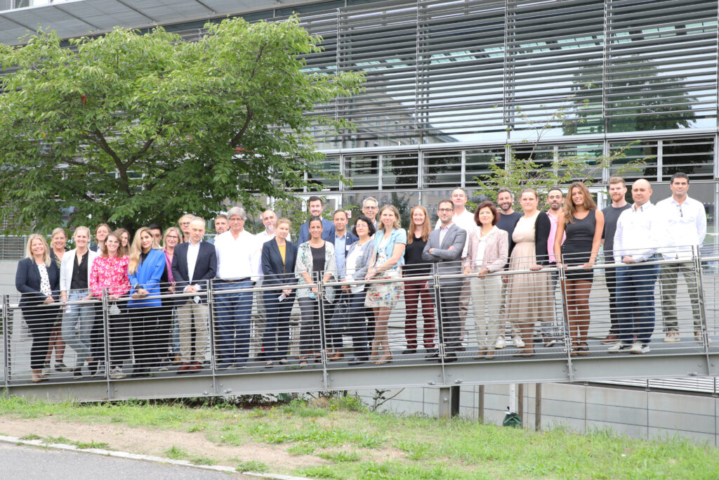 IntelliLung consortium members group photo at the University Hospital campus